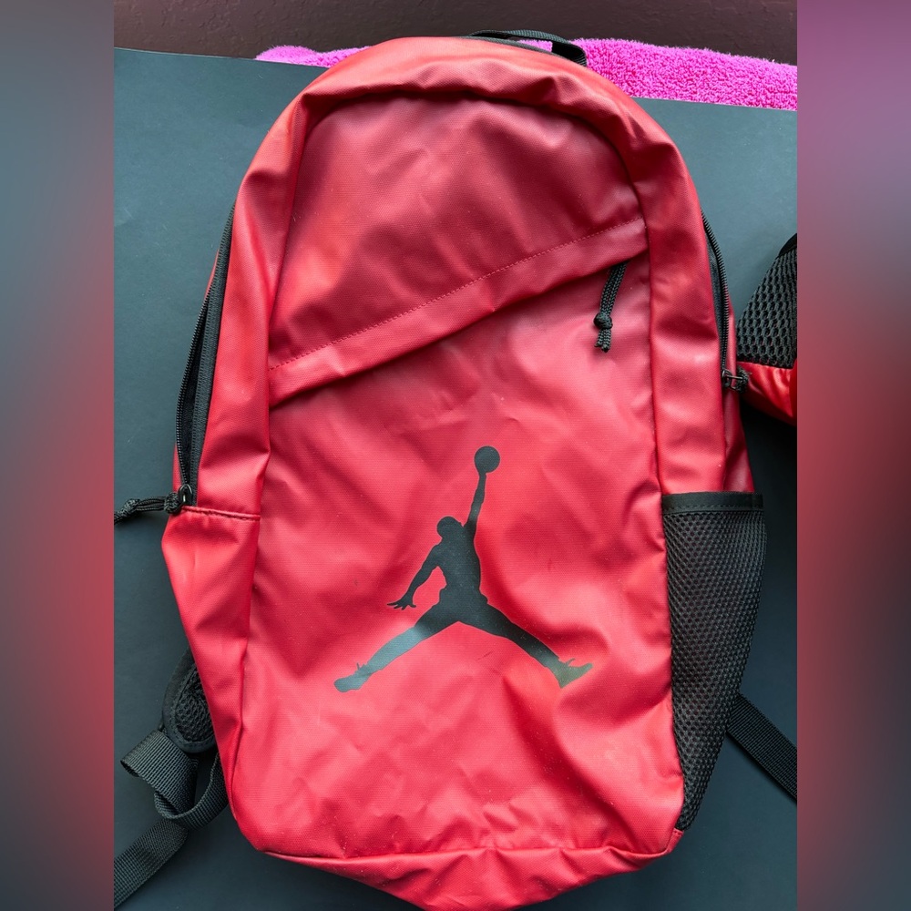 Jordan Red and Black Men's Backpack and travel bag